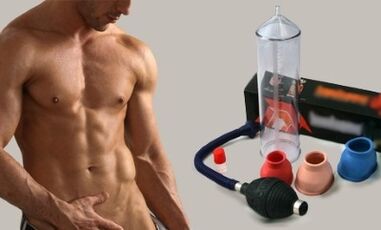 Bomba para agrandar el pene masculino